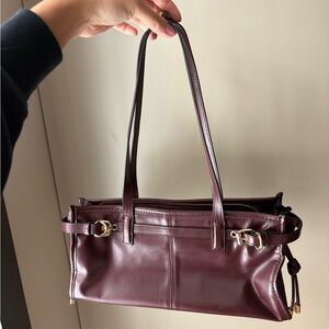 Aldo Lavaros Deep Burgundy Shoulder Bag